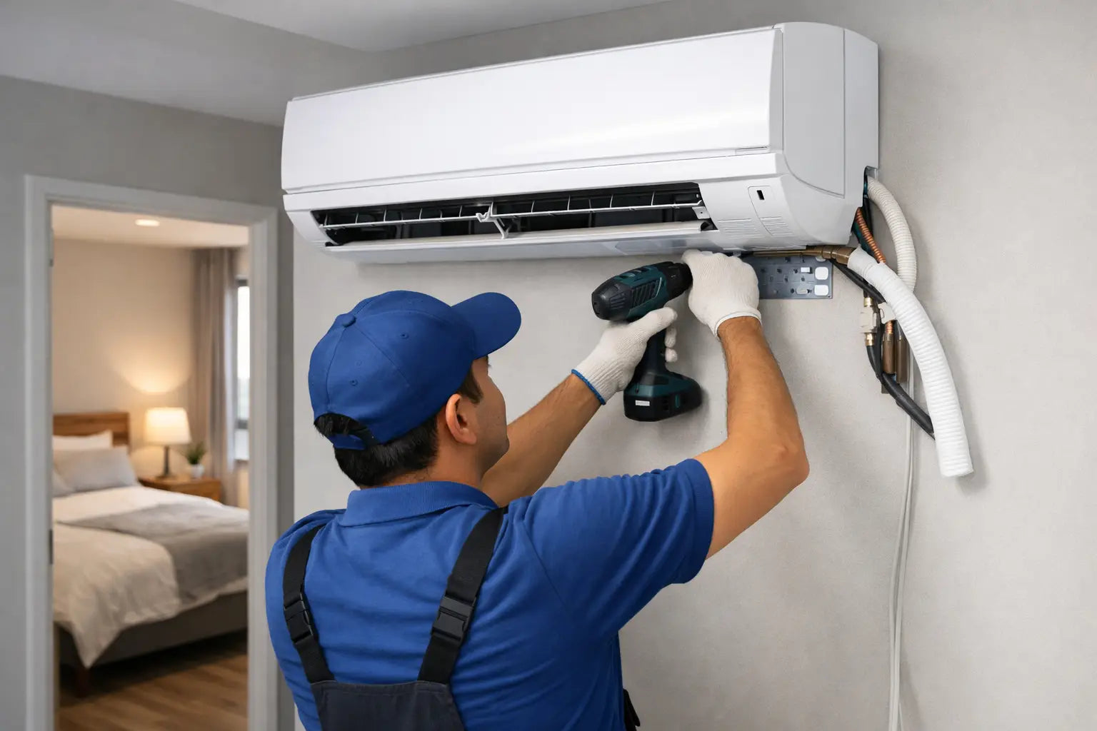BTO Aircon Installation Example for a 4-Room Flat