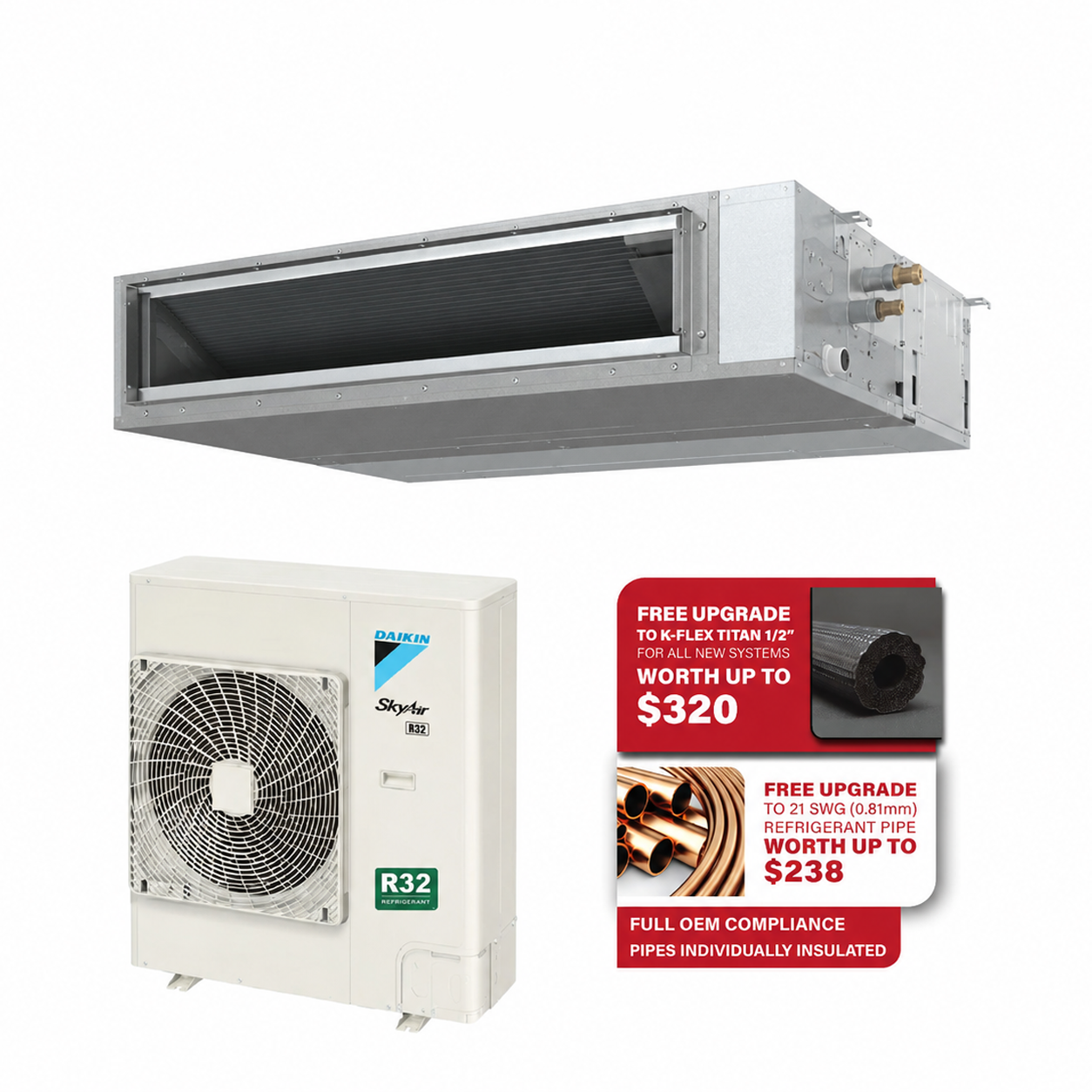 DAIKIN SKYAIR AND MULTI INVERTER CEILING DUCTED AIRCON INSTALLATION - Commercestar Engineering