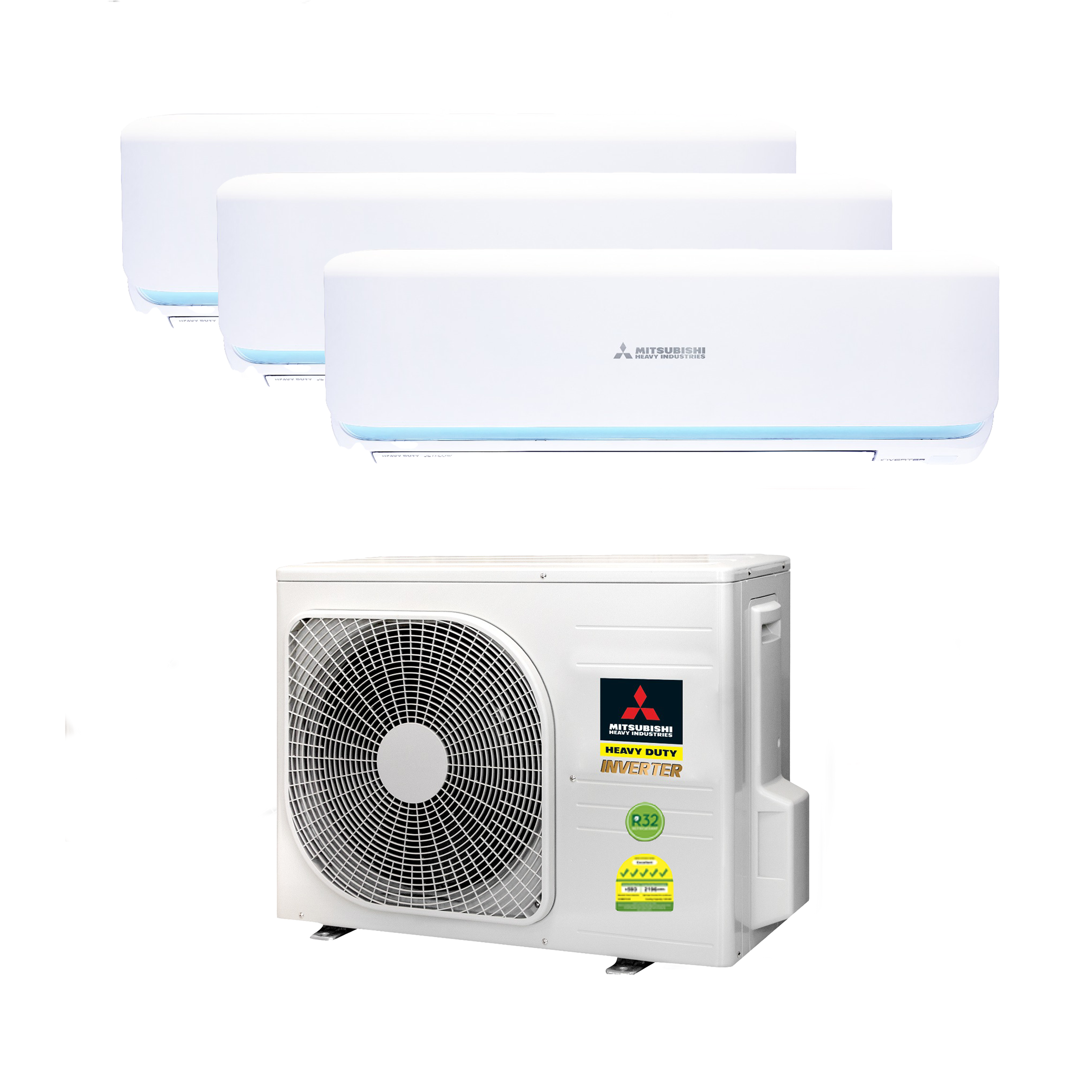 MITSUBISHI HEAVY INDUSTRIES R32 SYSTEM 3 ROCKET SERIES WITH WIFI (INSTALLATION INCLUDED FREE UPGRADED MATERIALS) - Commercestar Engineering