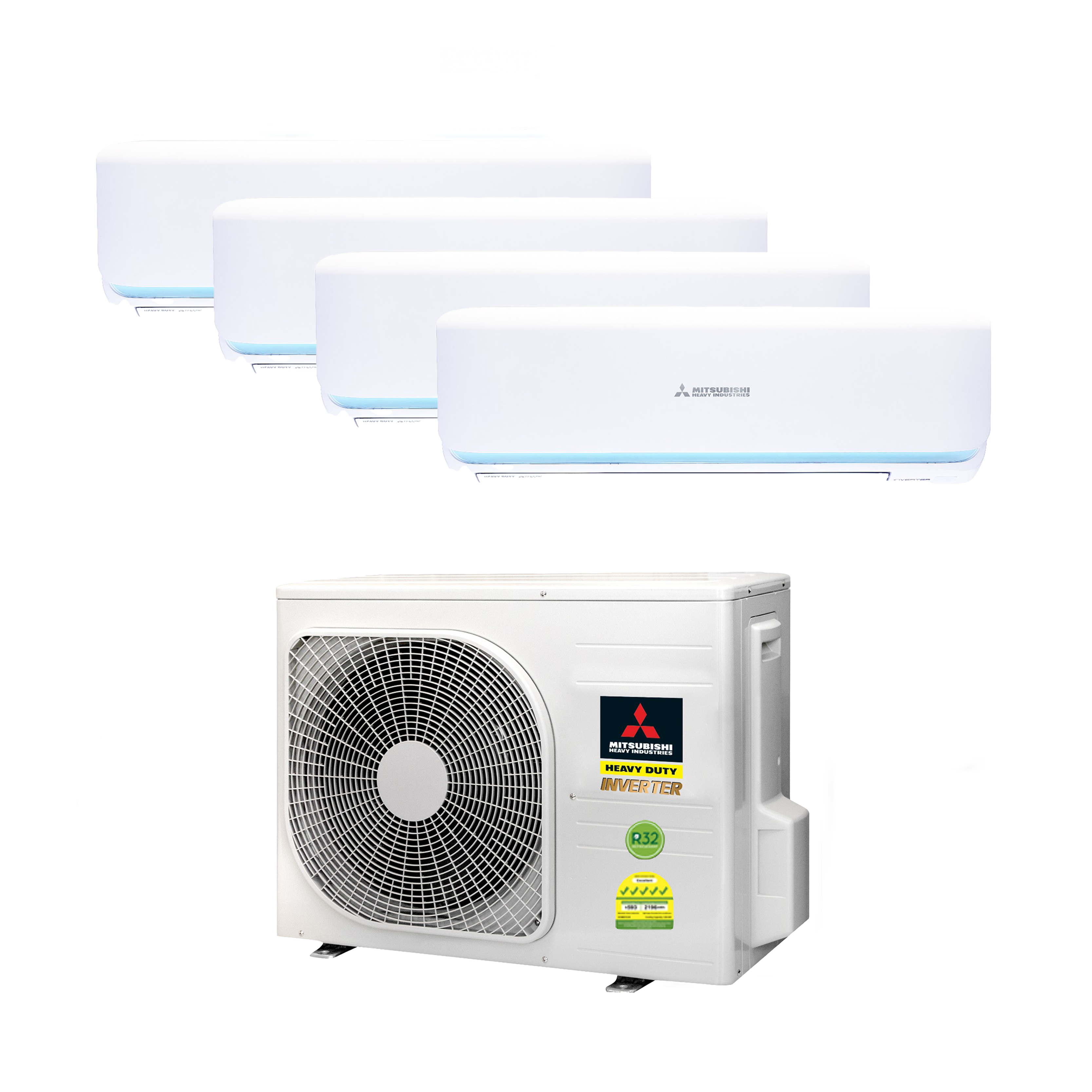 MITSUBISHI HEAVY INDUSTRIES R32 SYSTEM 4 ROCKET SERIES WITH WIFI (INSTALLATION INCLUDED FREE UPGRADED MATERIALS) - Commercestar Engineering