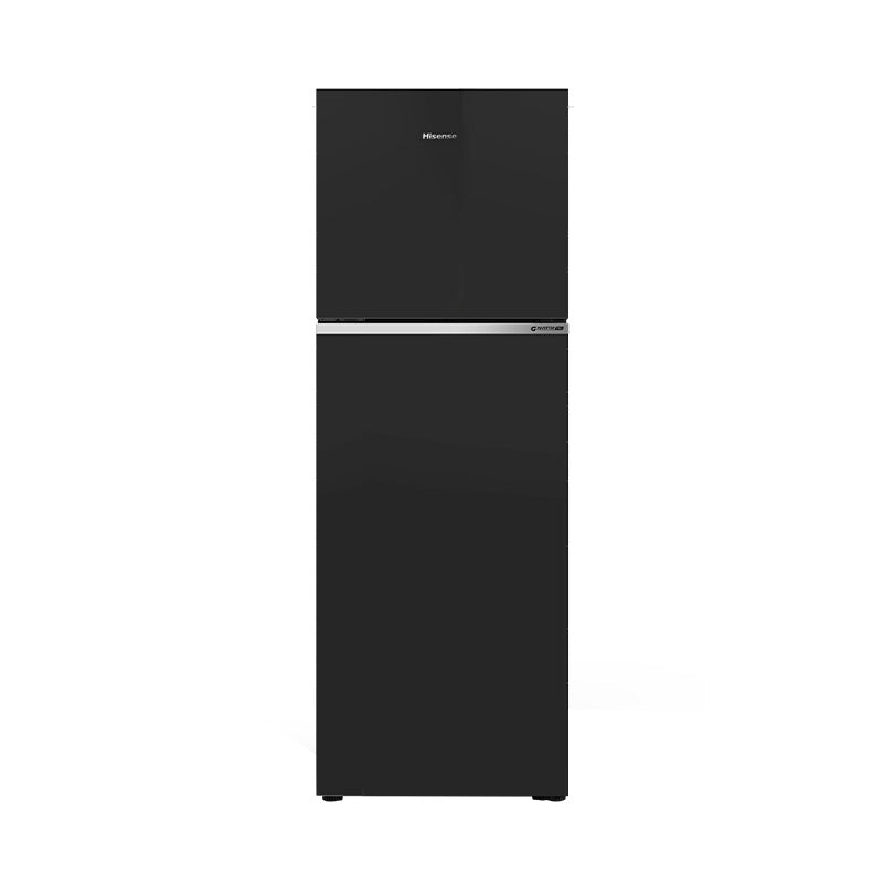 Hisense 327L Top Mount Inverter Refrigerator Black Glass | RT469N4SBU