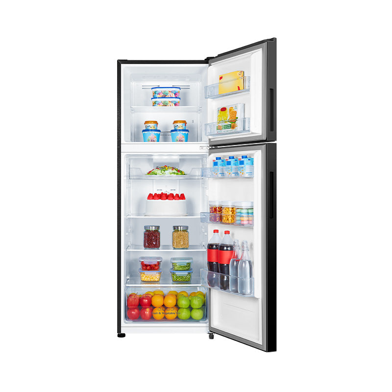Hisense 327L Top Mount Inverter Refrigerator Black Glass | RT469N4SBU