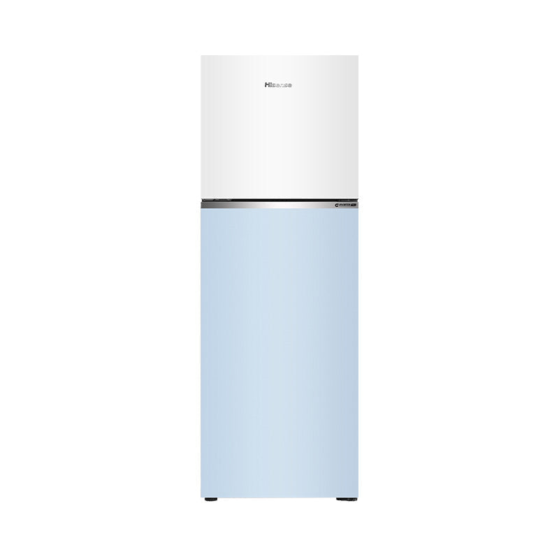 Hisense 327L Top Mount Inverter Refrigerator White & Blue Glass | RT469N4SW-LBU