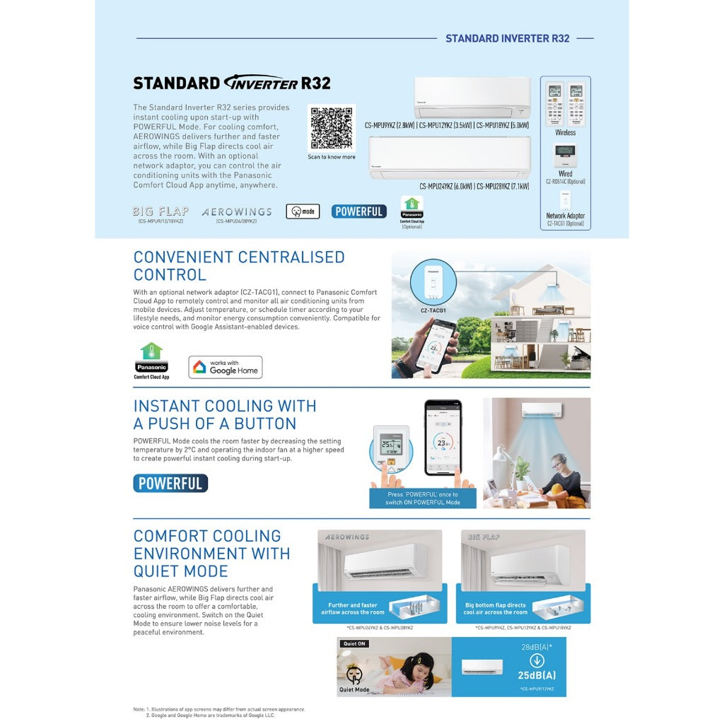 PANASONIC STANDARD INVERTER R32 SYSTEM 4 (INSTALLATION INCLUDED FREE UPGRADED MATERIALS) - Commercestar Engineering