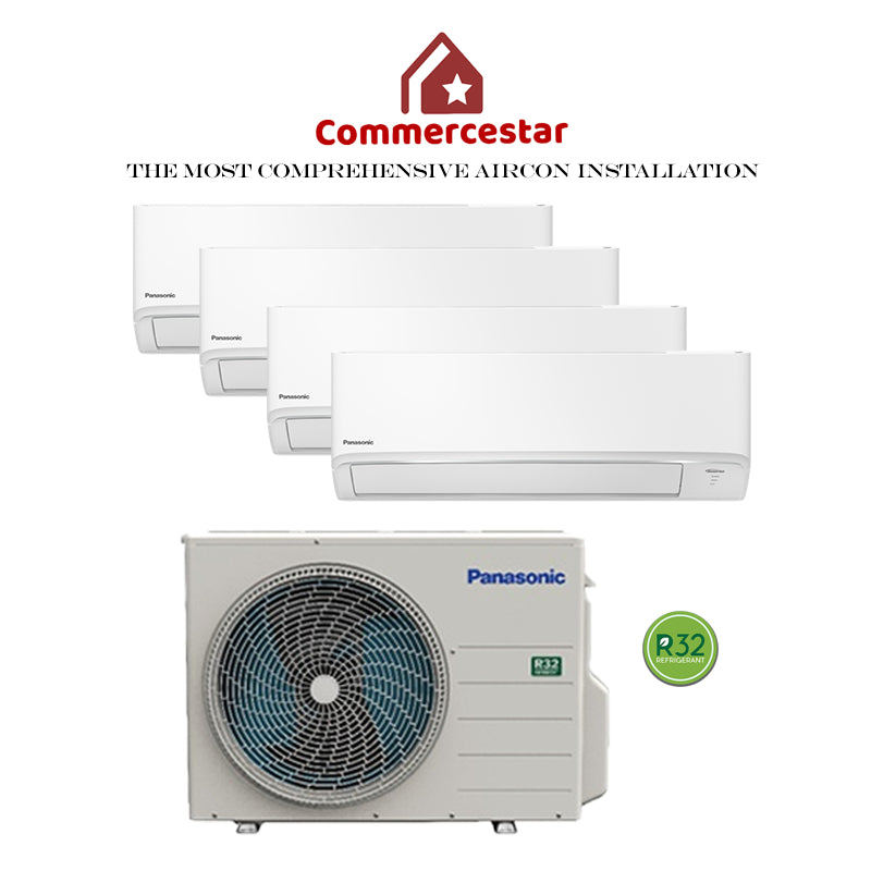PANASONIC STANDARD INVERTER R32 SYSTEM 4 (INSTALLATION INCLUDED FREE UPGRADED MATERIALS) - Commercestar Engineering