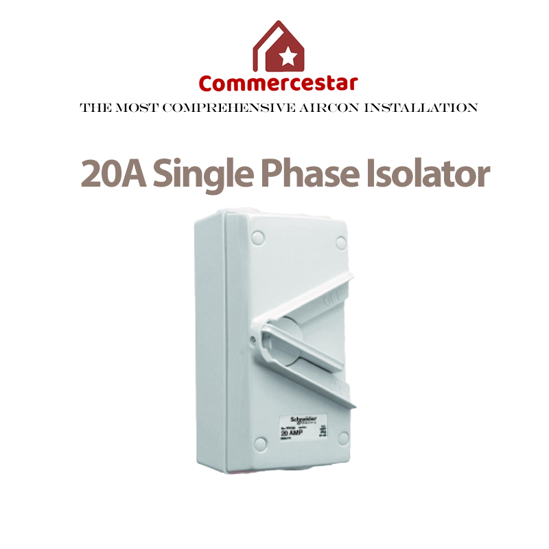 Aircon Powerpoint Isolator 20A - Commercestar Engineering