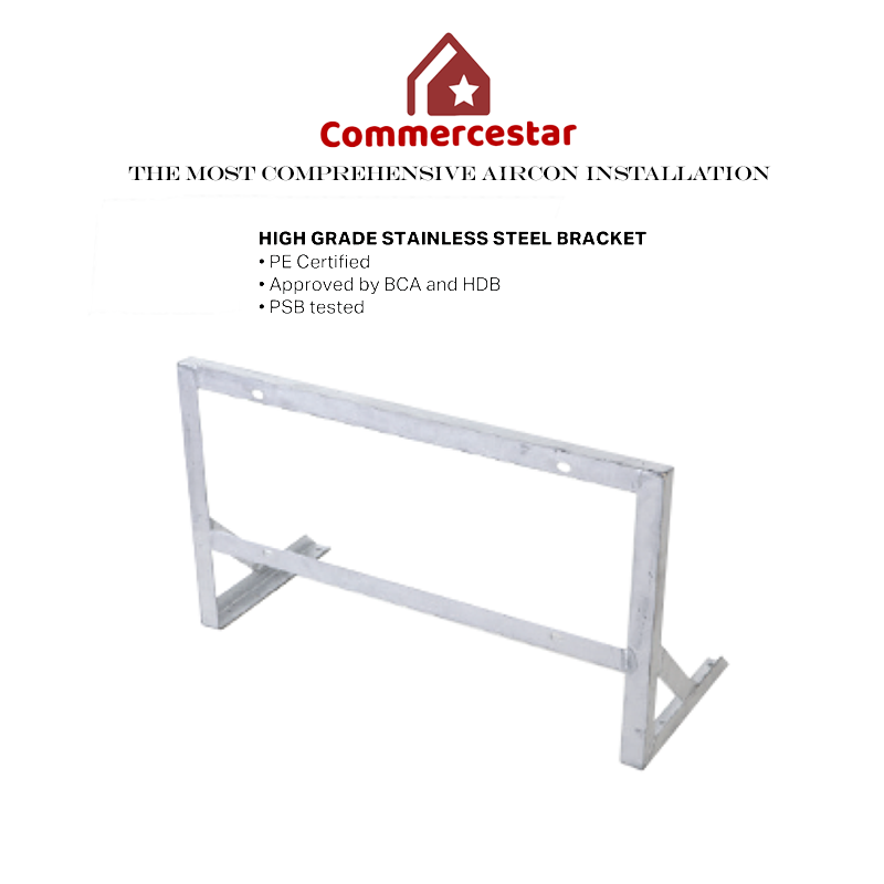 Aircon Outdoor Condenser Stainless Steel Bracket - Commercestar Engineering