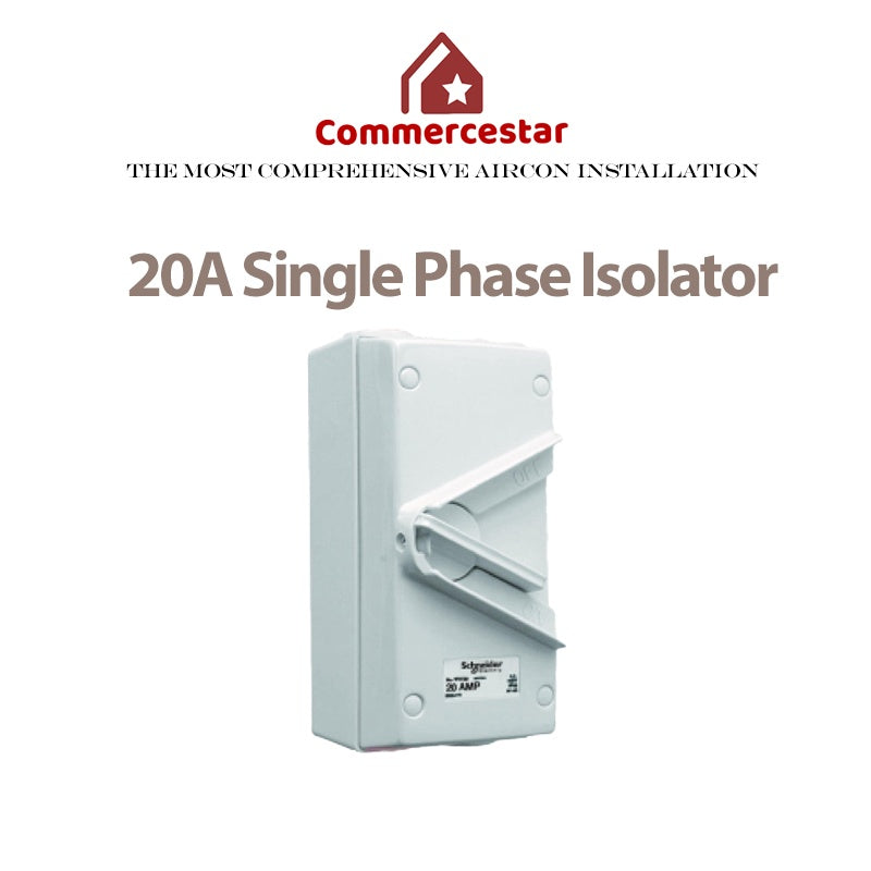 Aircon Powerpoint Isolator 20A - Commercestar Engineering