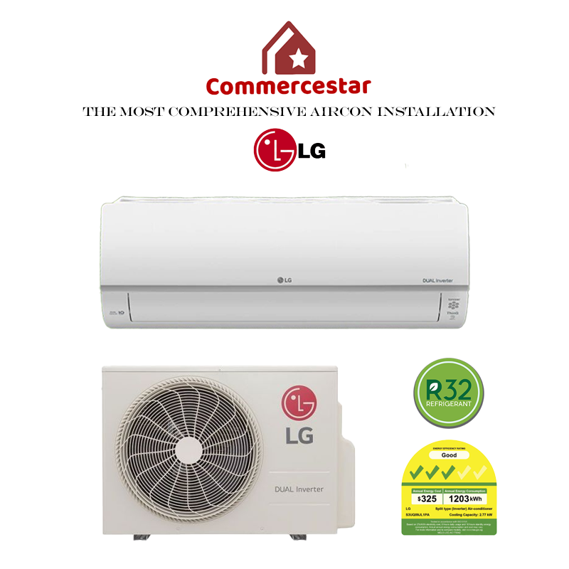 LG INVERTER R32 SYSTEM 1 (INSTALLATION INCLUDED FREE UPGRADED MATERIALS) - Commercestar Engineering