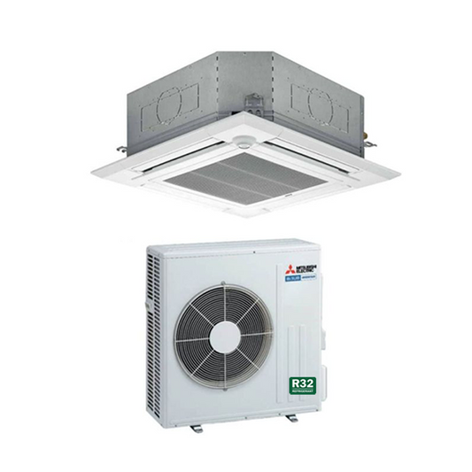 MITSUBISHI ELECTRIC R32 CEILING CASSETTE AIRCON INSTALLATION - Commercestar Engineering