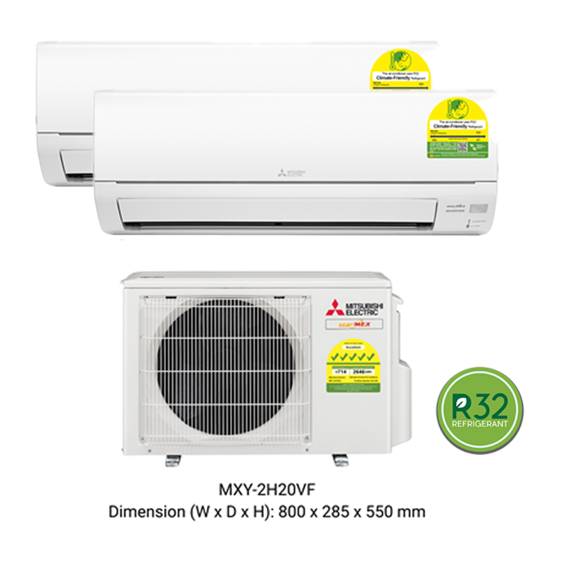 MITSUBISHI ELECTRIC STARMEX R32 INVERTER SYSTEM 2 AIRCON INSTALLATION (5 TICKS) - Commercestar Engineering
