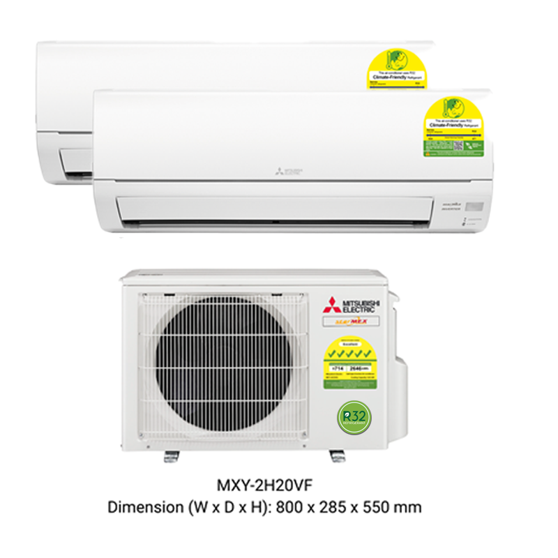 MITSUBISHI ELECTRIC STARMEX R32 INVERTER SYSTEM 2 AIRCON INSTALLATION (5 TICKS) - Commercestar Engineering