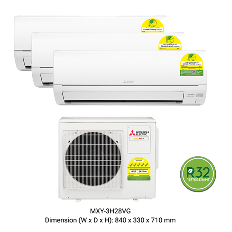 MITSUBISHI ELECTRIC STARMEX R32 INVERTER SYSTEM 3 AIRCON INSTALLATION (5 TICKS) - Commercestar Engineering