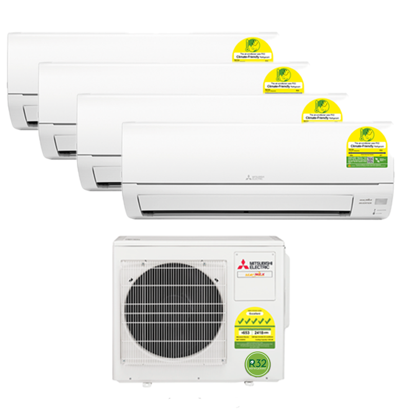 MITSUBISHI ELECTRIC STARMEX R32 INVERTER SYSTEM 4 AIRCON INSTALLATION (5 TICKS) - Commercestar Engineering