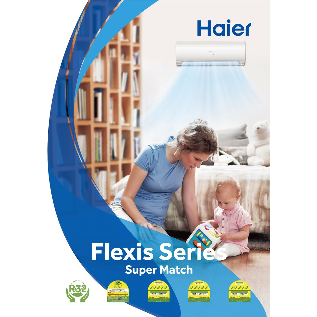 HAIER INVERTER R32 SYSTEM 2 (INSTALLATION INCLUDED FREE UPGRADED MATERIALS) - Commercestar Engineering