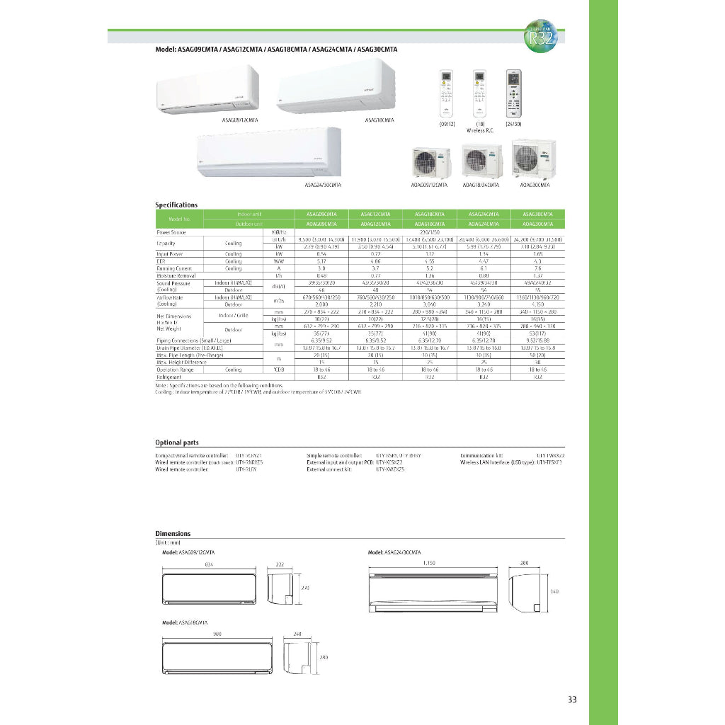 FUJITSU LATEST AIRSTAGE R32 NEW SYSTEM 2- FREE 5 YEARS WARRANTY - Commercestar Engineering