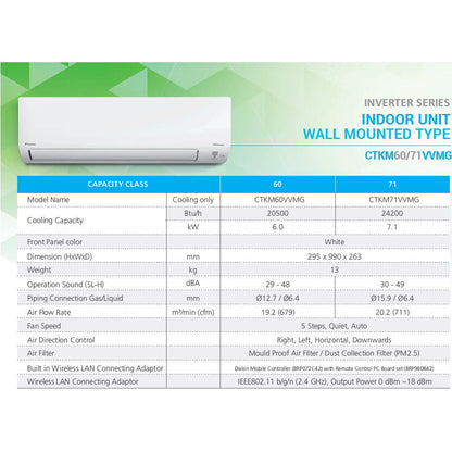 DAIKIN SYSTEM 5 ISMILE ECO SERIES R32 (INSTALLATION INCLUDED FREE UPGRADED MATERIALS) - Commercestar Engineering 