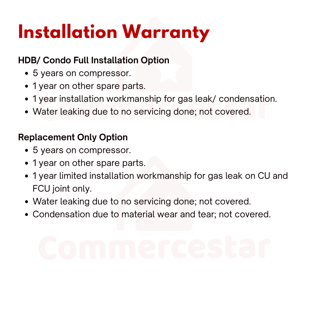 HAIER INVERTER R32 SYSTEM 3 (INSTALLATION INCLUDED FREE UPGRADED MATERIALS) - Commercestar Engineering 