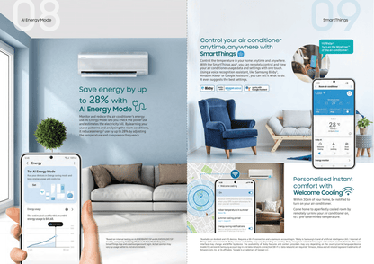 SAMSUNG LATEST WINDFREE R32 SYSTEM 1 AIRCON (INSTALLATION INCLUDED FREE UPGRADED MATERIALS) - Commercestar Engineering 