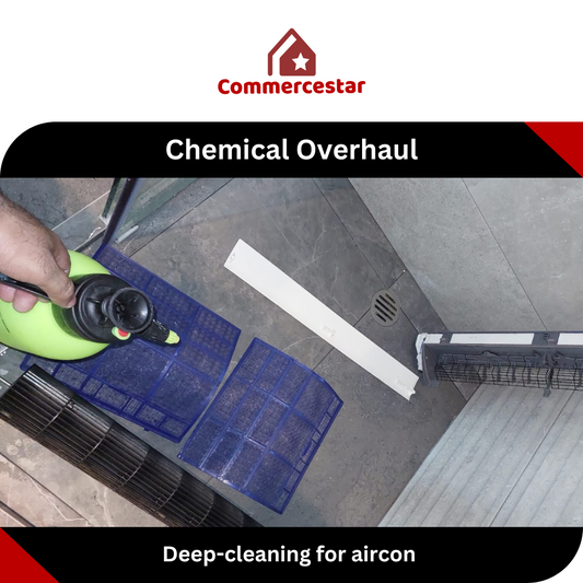 Aircon Chemical Overhaul (wall mounted unit) - Commercestar Engineering 