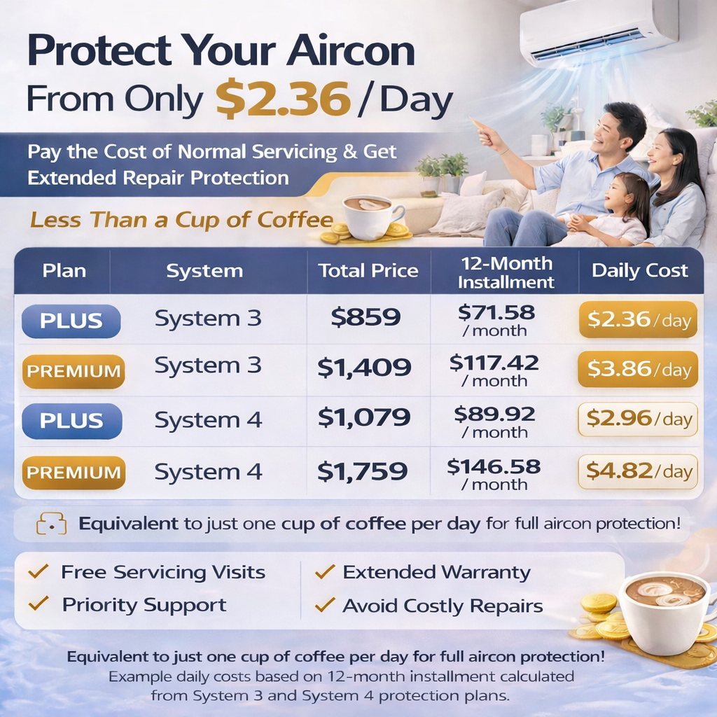 Commercestar EliteCare Protection Plan - Extended Protection + Free Aircon Servicing - Commercestar Engineering 