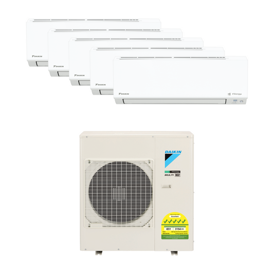 DAIKIN SYSTEM 5 ISMILE ECO+ STREAMER SERIES R32 (INSTALLATION INCLUDED FREE UPGRADED MATERIALS)