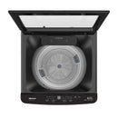 Hisense C Series C309 10.5kg top load washer showing the front view with control panel and drum door.