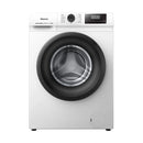 Hisense N1C 9kg wash and 6kg dry front load washer dryer in white with control panel and door close-up.
