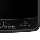 Hisense F Series F50 10.5kg top load washer with digital control panel and stainless steel drum.