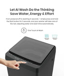 Hisense F Series F30 9kg top load washer with digital display and stainless steel drum, showcasing modern laundry appliance design.