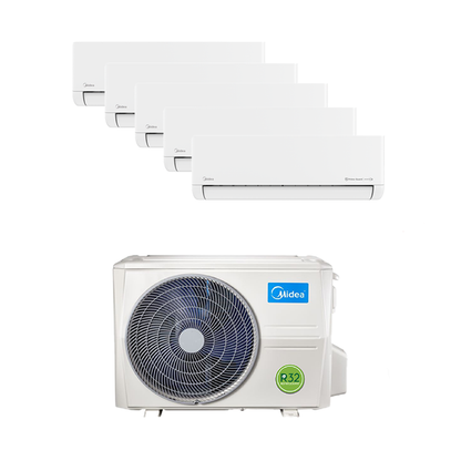 MIDEA MGP SERIES R32 SYSTEM 5 (INSTALLATION INCLUDED FREE UPGRADED MATERIALS)