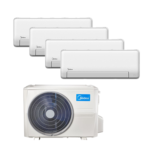 MIDEA ALL EASY PRO R32 SYSTEM 4 (INSTALLATION INCLUDED FREE UPGRADED MATERIALS) - Commercestar Engineering 