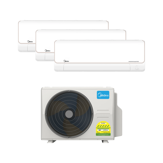 MIDEA OPAL PRO SERIES R32 SYSTEM 3 (INSTALLATION INCLUDED FREE UPGRADED MATERIALS)