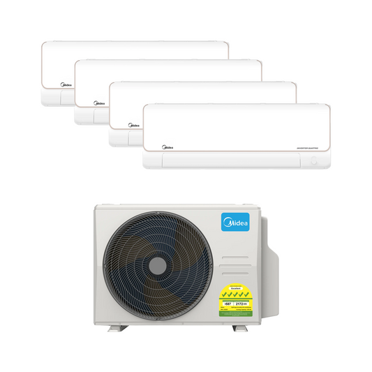 MIDEA OPAL PRO SERIES R32 SYSTEM 4 (INSTALLATION INCLUDED FREE UPGRADED MATERIALS)