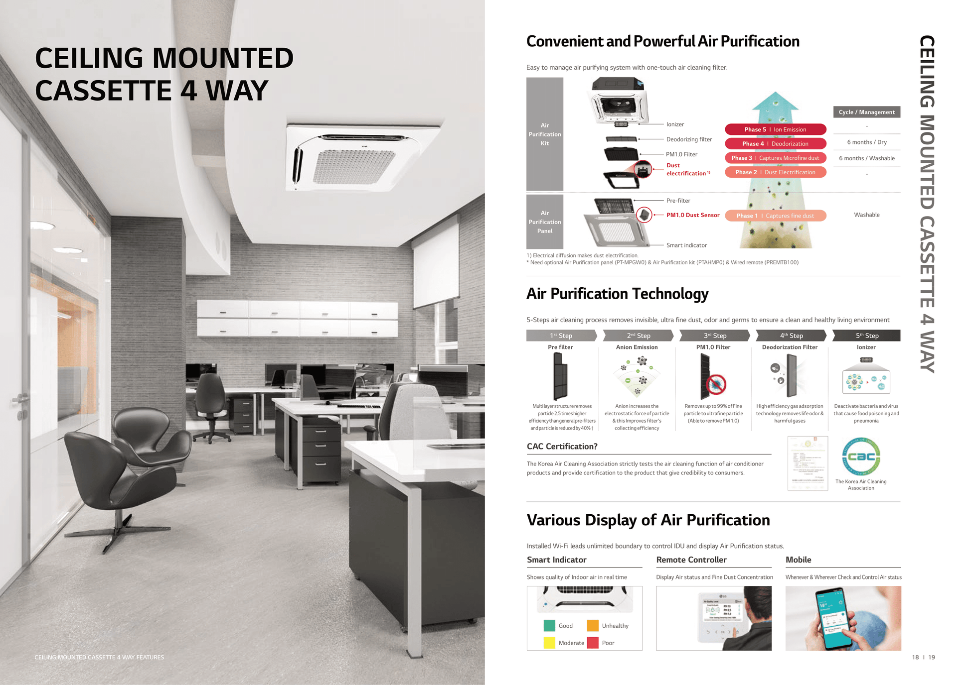 LG INVERTER R32 CEILING CASSETTE UNIT AIRCON INSTALLATION - Commercestar Engineering 