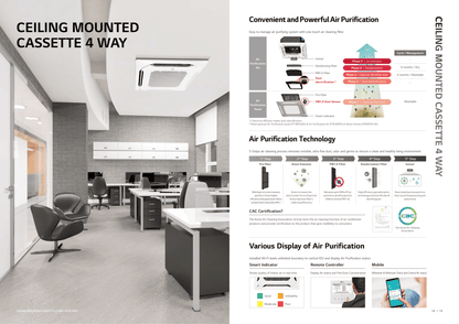 LG INVERTER R32 CEILING CASSETTE UNIT AIRCON INSTALLATION - Commercestar Engineering 