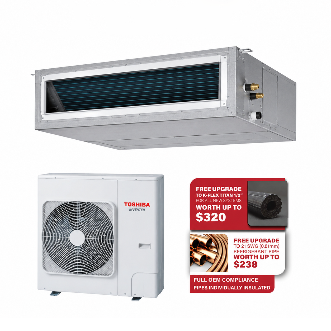 TOSHIBA SUPER DIGITAL INVERTER R32 CEILING DUCTED AIRCON INSTALLATION - Commercestar Engineering 