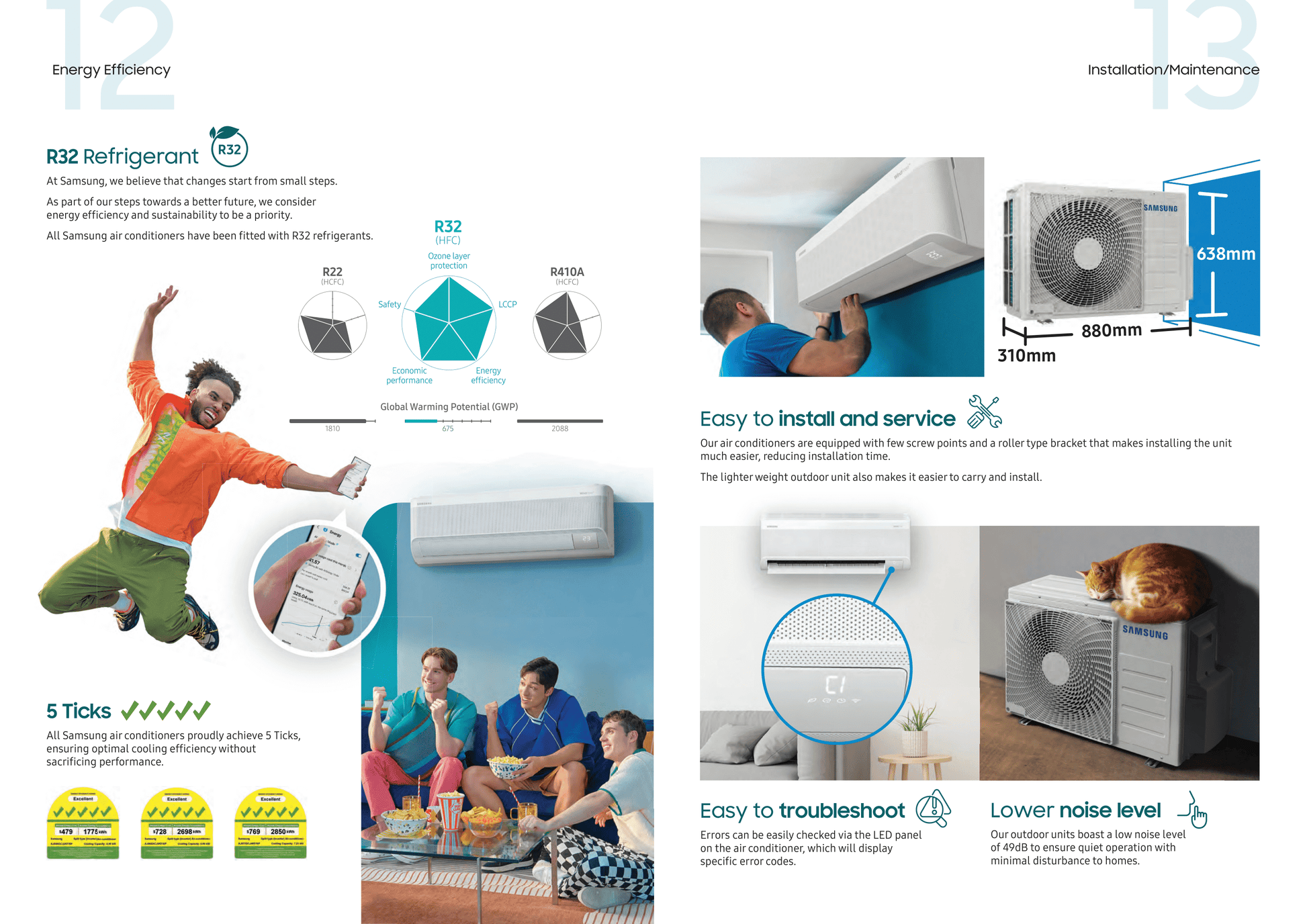SAMSUNG LATEST WINDFREE R32 SYSTEM 1 AIRCON (INSTALLATION INCLUDED FREE UPGRADED MATERIALS) - Commercestar Engineering 