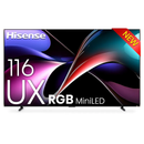 Hisense UX 116-inch RGB Mini-LED 4K Smart TV HS116UX front view