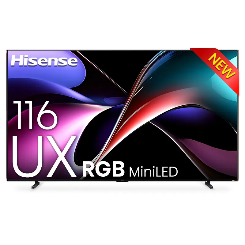 Hisense UX 116-inch RGB Mini-LED 4K Smart TV HS116UX front view