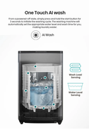 Hisense C Series C309 10.5kg top load washer with digital controls and stainless steel drum, front view showing control panel and drum door.