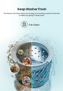 Hisense C Series C309 10.5kg top load washer with digital control panel and stainless steel drum.