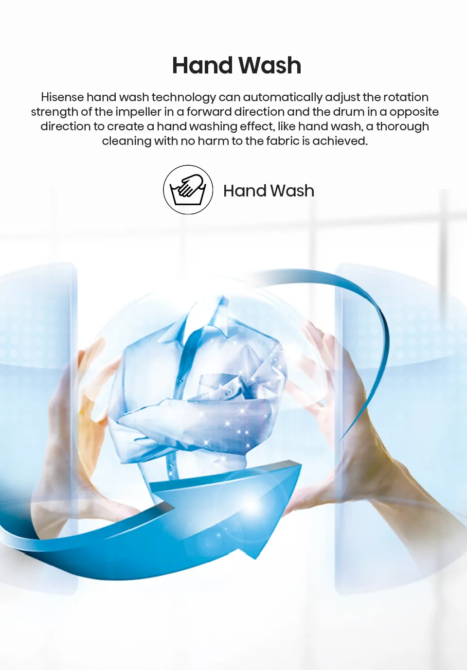 Hisense C Series C309 10.5kg top load washer with control panel and drum, showcasing modern design and features.