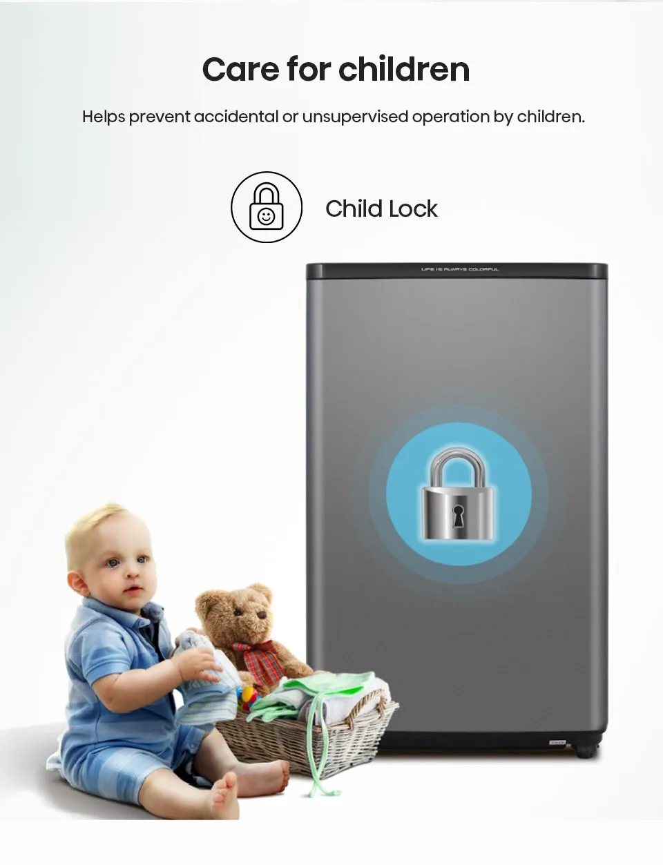 Hisense C Series C309 10.5kg top load washer with digital control panel and stainless steel drum.