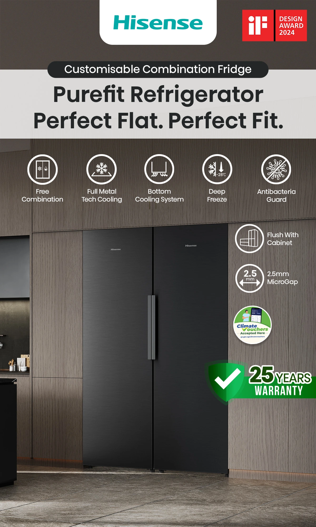 Hisense 332L PureFit RB5K330GSFD – PureFit feature overview