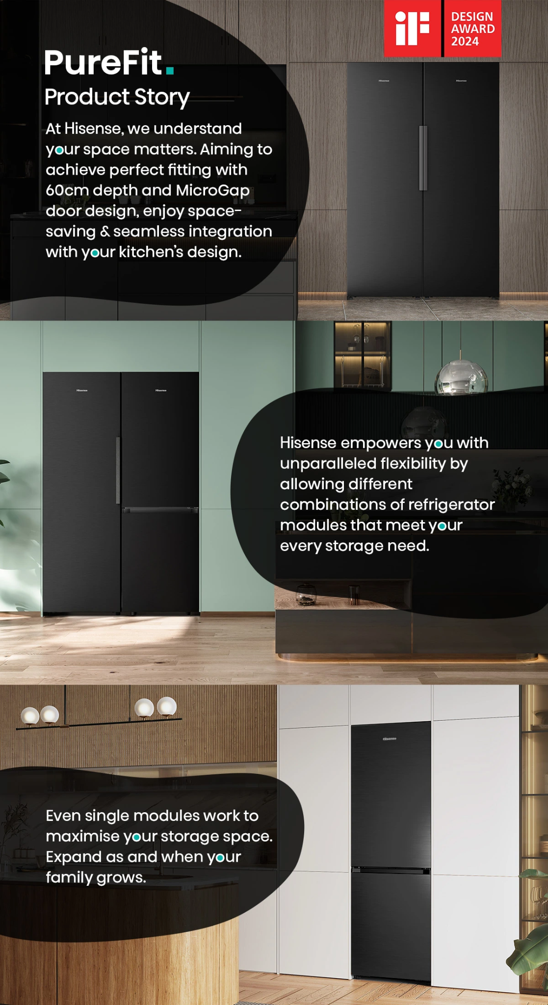 Hisense RL5K370GSFD 373L PureFit product story