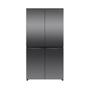 Hisense 649L four-door smart refrigerator in black, showing sleek exterior with digital display and multiple compartments.