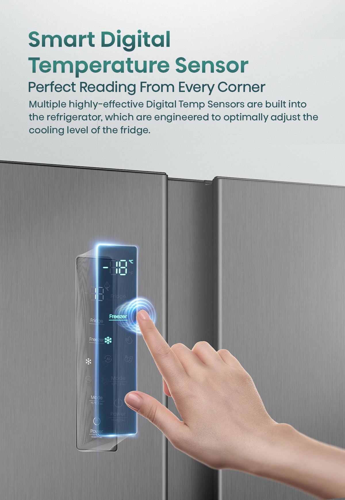 Hisense RS3P558NEFD 544L Black Side-by-Side Refrigerator feature graphic 10