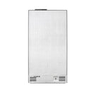 Hisense RS558P3GXD 544L side by side inverter refrigerator in white and creamy orange, showing the sleek exterior and dual doors.