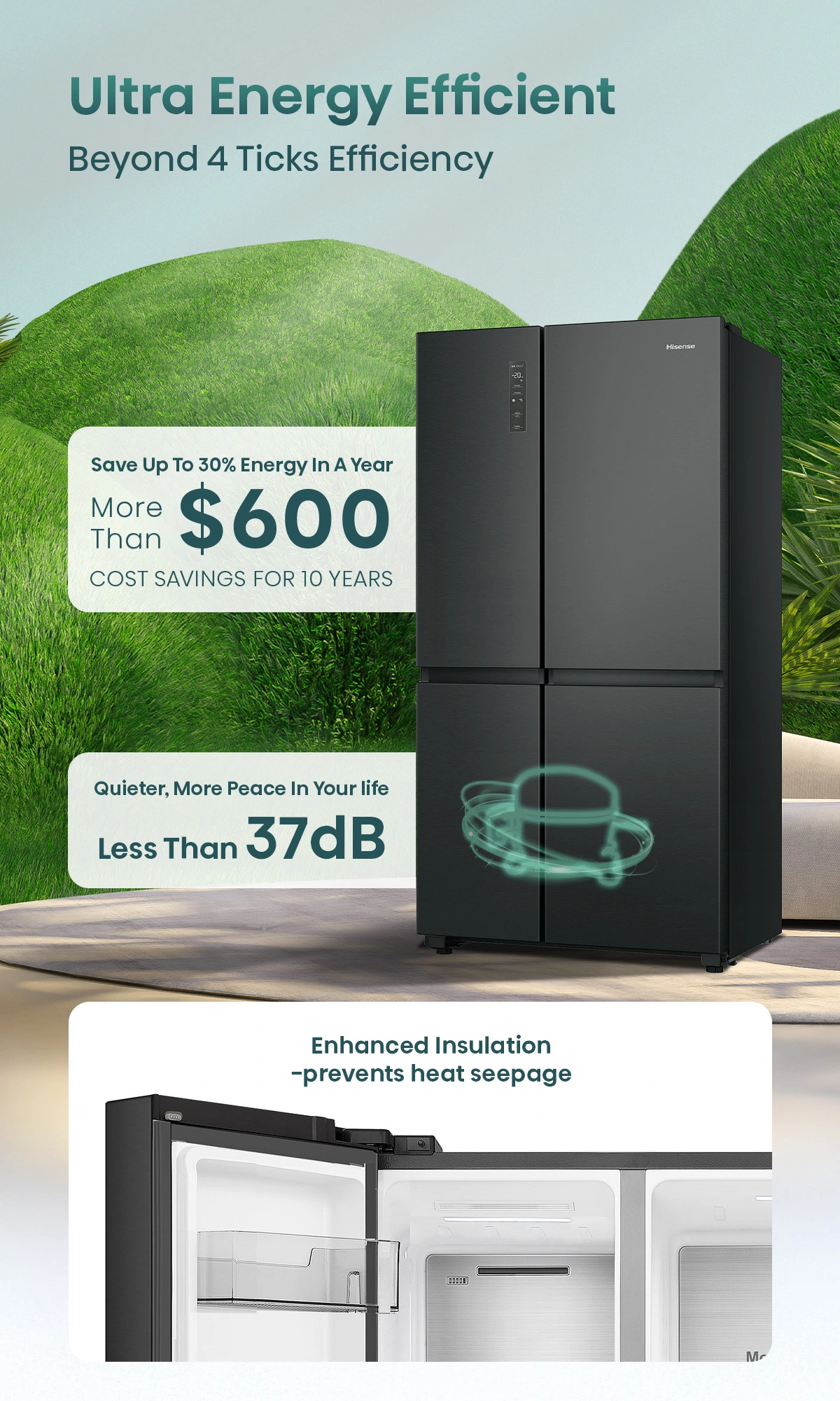 Hisense RS5P668SSFC 653L refrigerator manufacturer image 13